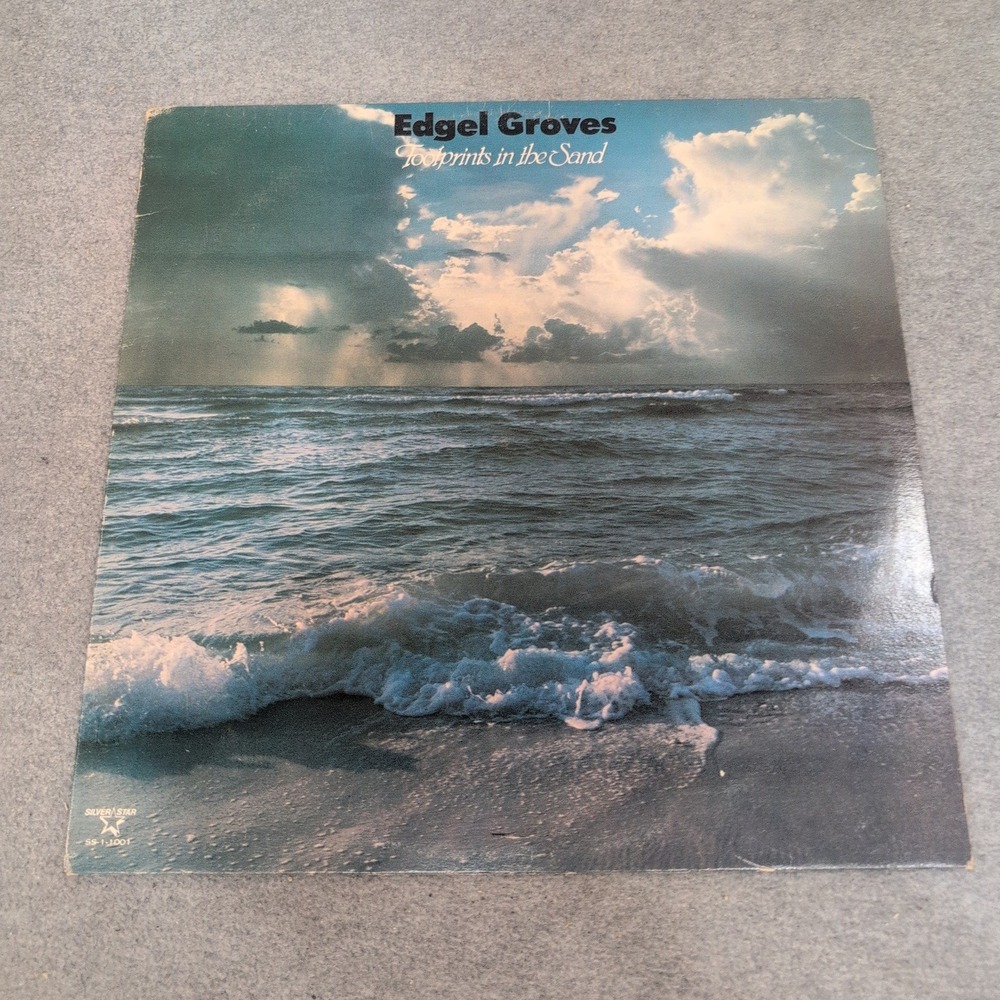 Edgel Groves Footprints in the Sand Vinyl LP Silver Star SS-1-1001 Gospel Record